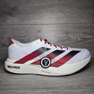 NC State Adidas Adizero Evo SL White Red Running Shoes JQ4571 Men's Size 11 NEW
